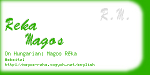 reka magos business card
